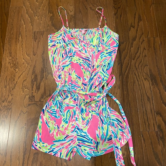 Lilly Pulitzer Pants - Lilly Pulitzer Palm Reader Dusk Romper